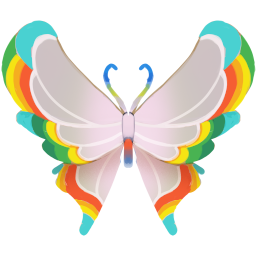 Borboleta arco-íris