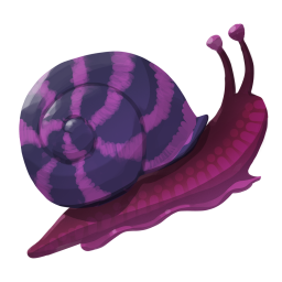 Caramujo de concha listrada