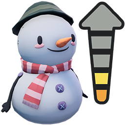 大きな雪だるまのぬいぐるみ