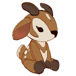 賽努克鹿絨毛玩具