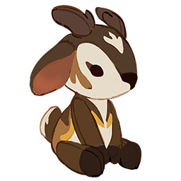 老賽努克鹿絨毛玩具